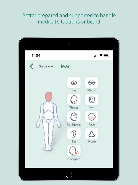 Capturas de tela do Mariners Medico Guide iPad 