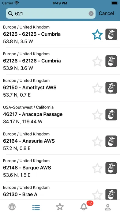 NOAA Marine Weather Community Screenshots
