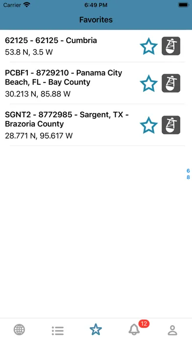 NOAA Marine Weather Community Screenshots