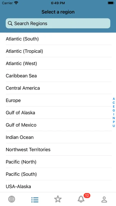 NOAA Marine Weather Community Screenshots