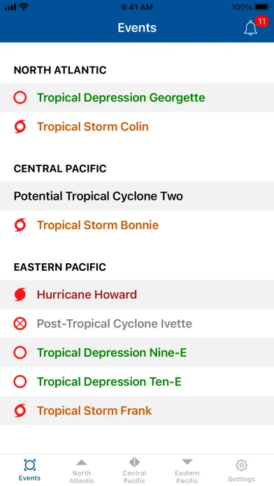 تصاویر NOAA Center Hurricane