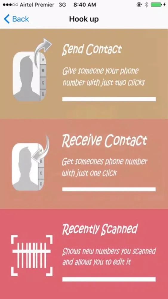 Capturas de pantalla de Noawo Pro: The fastest way to share your contact