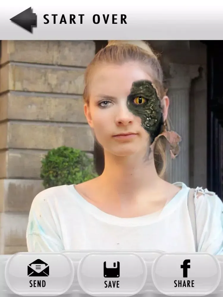 Alien Photo Booth Morphing HD iPad  स्क्रीनशॉट