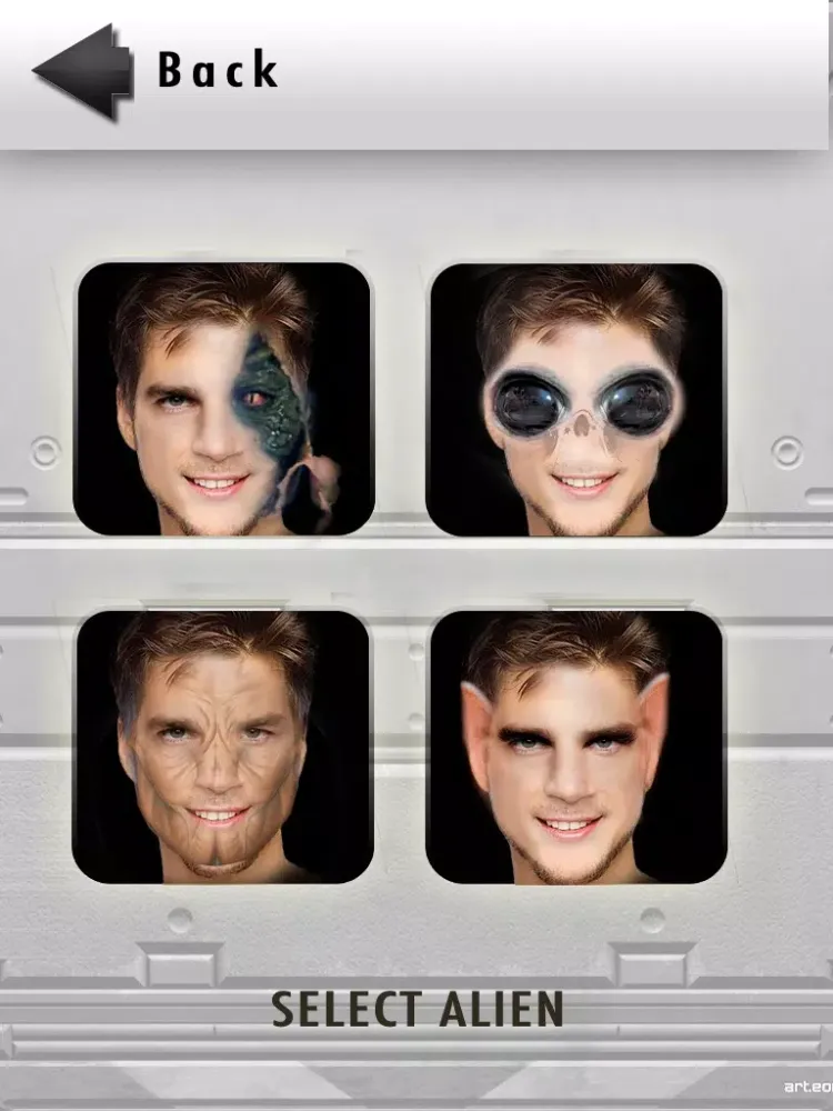 Alien Photo Booth Morphing HD iPad  स्क्रीनशॉट