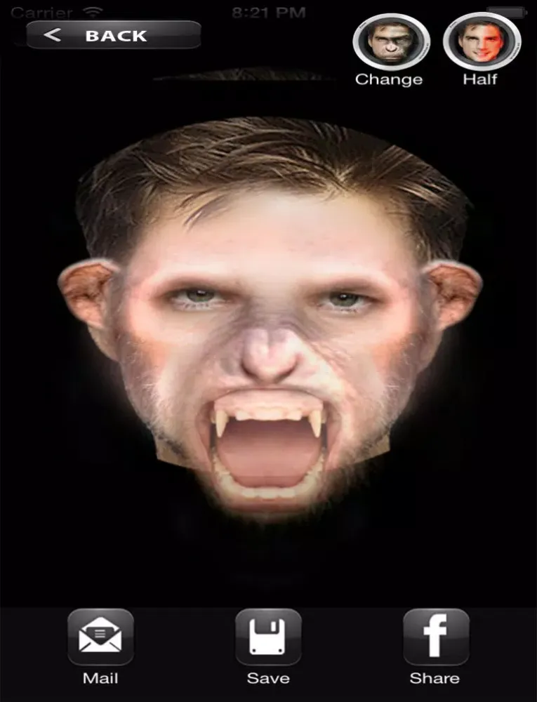 MonkeyBooth - Morphing faces into an ape, monkey or chimp iPad 应用截图