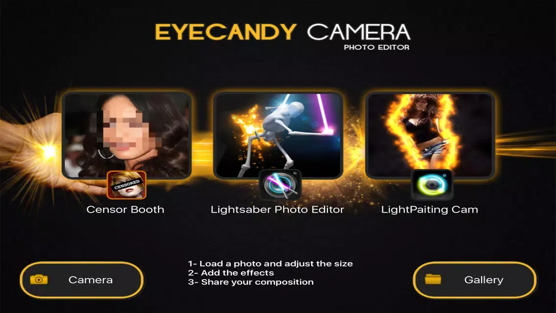 Tangkapan layar Effects Cam EyeCandy Camera Photo Editor Free