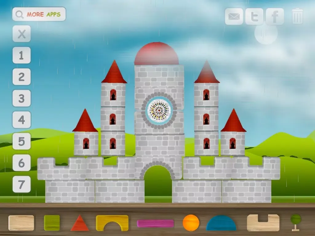 Wood Blocks - Castle & House Construction Game iPad 应用截图
