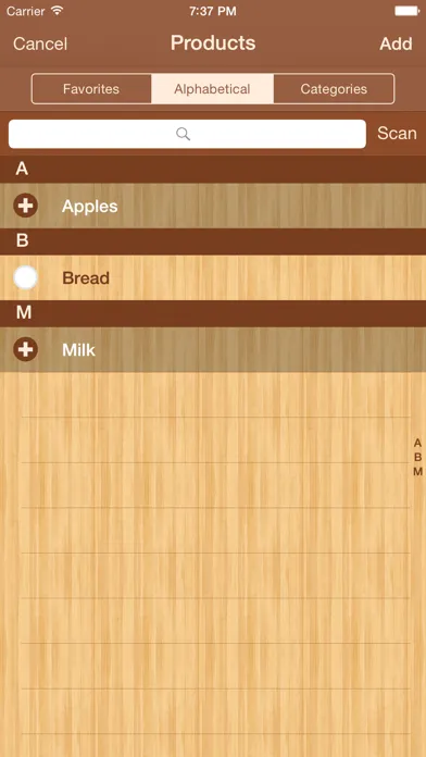ShoppingList Pro Edition スクリーンショット