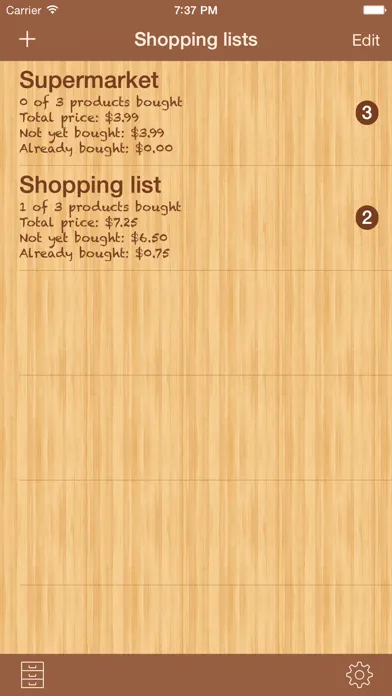 ShoppingList Pro Edition スクリーンショット