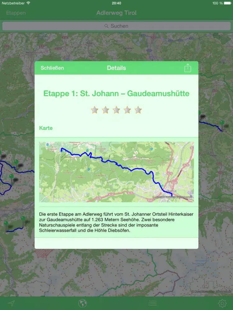 Adlerweg Tirol - Der Wanderweg für deine Hosentasche iPad  স্ক্রিনশট