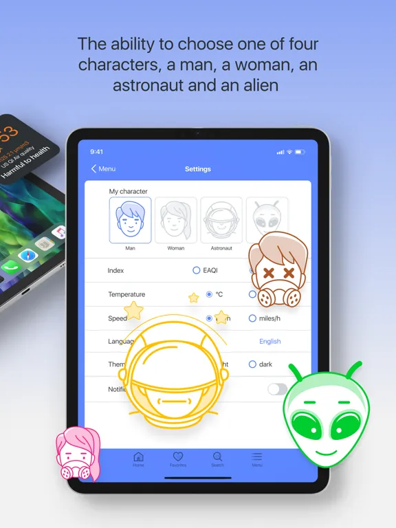 YourAirTest - AQI iPad  スクリーンショット