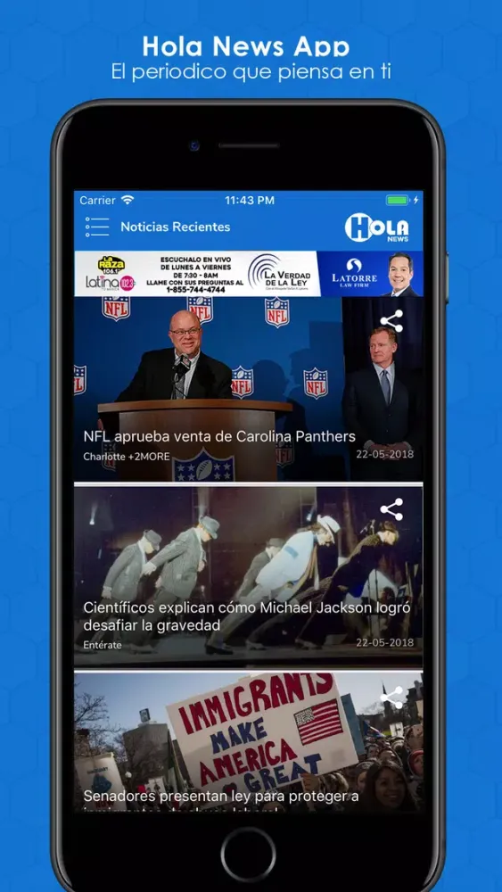 Hola News Screenshots