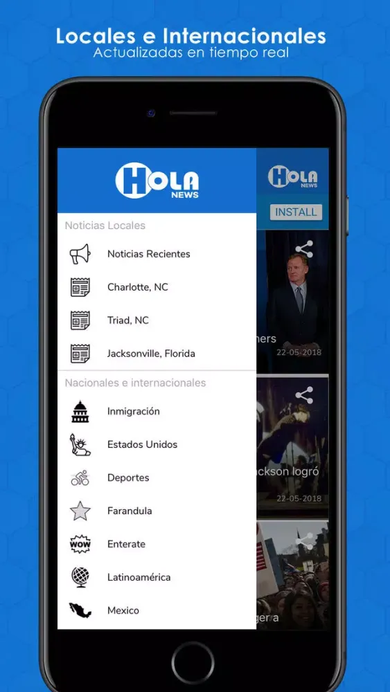 Hola News Screenshots