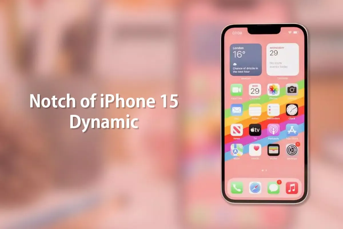 صور Notch of iPhone 15 - Dynamic