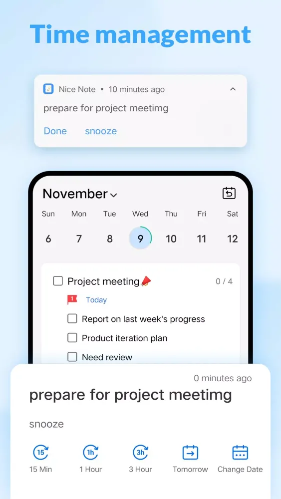 Nice Color Note,ToDo, Calendar سکرین شاٹس