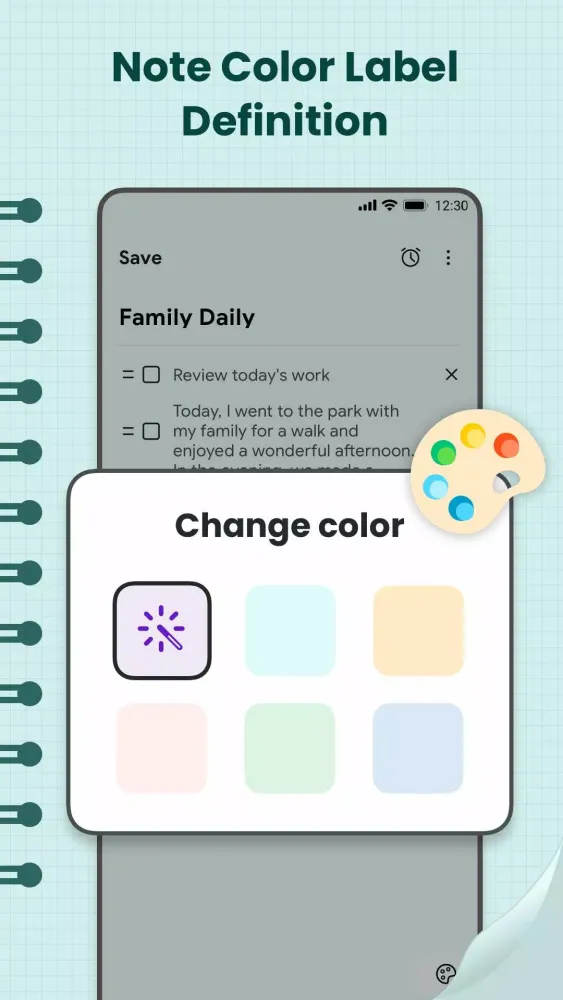 Notes, Notepad & Memo Calendar Screenshots