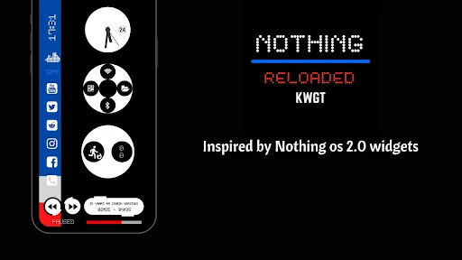 Nothing Reloaded KWGT (v2.0) Screenshots