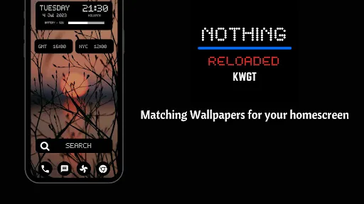 Nothing Reloaded KWGT (v2.0) Screenshots