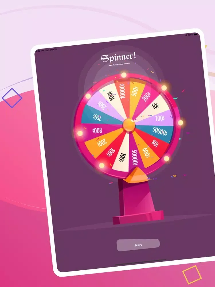 Ảnh chụp màn hình của Spinner - Decision maker wheel iPad 