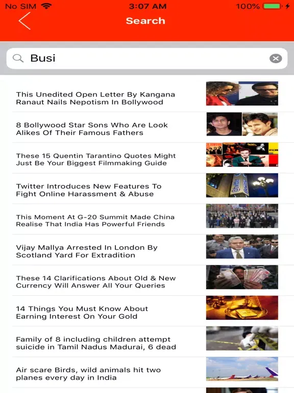 Zrzuty ekranu Now Reporter iPad 