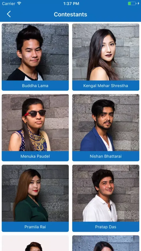 Captures d'écran de Nepal Idol