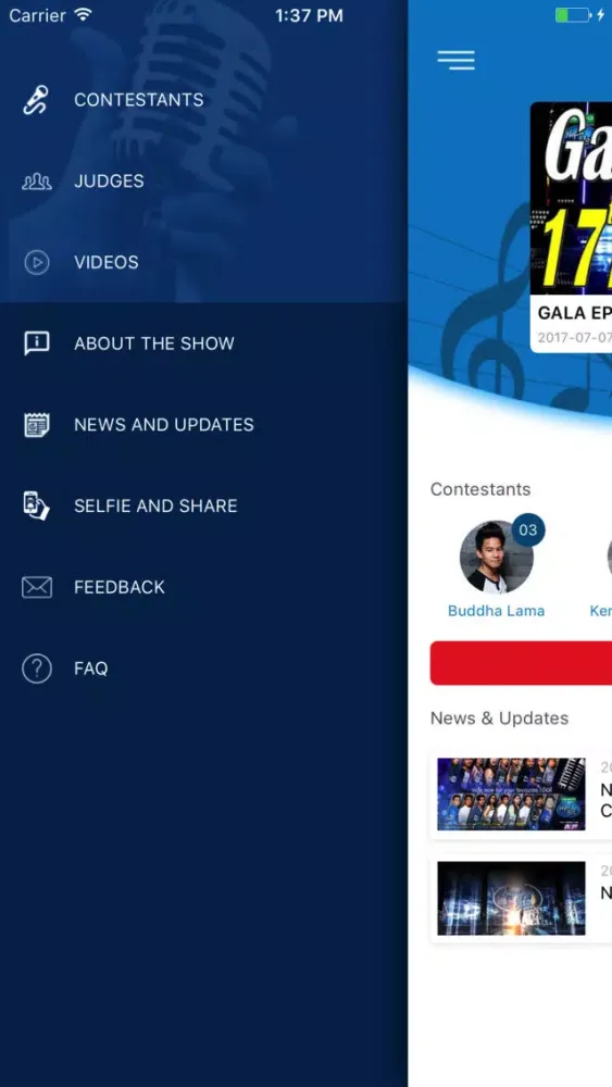 Captures d'écran de Nepal Idol