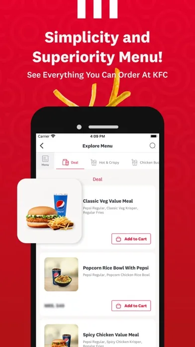 Ảnh chụp màn hình của KFC Nepal - Ordering App