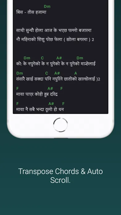 Tangkapan layar Nepali Christian Lyrics Chords