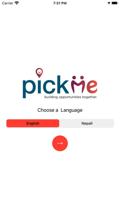 Capturas de tela do PickMe Nepal