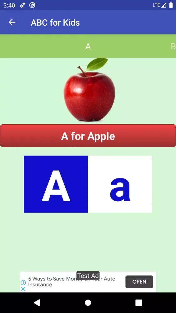 Capturas de pantalla de ABC : Learning Tool