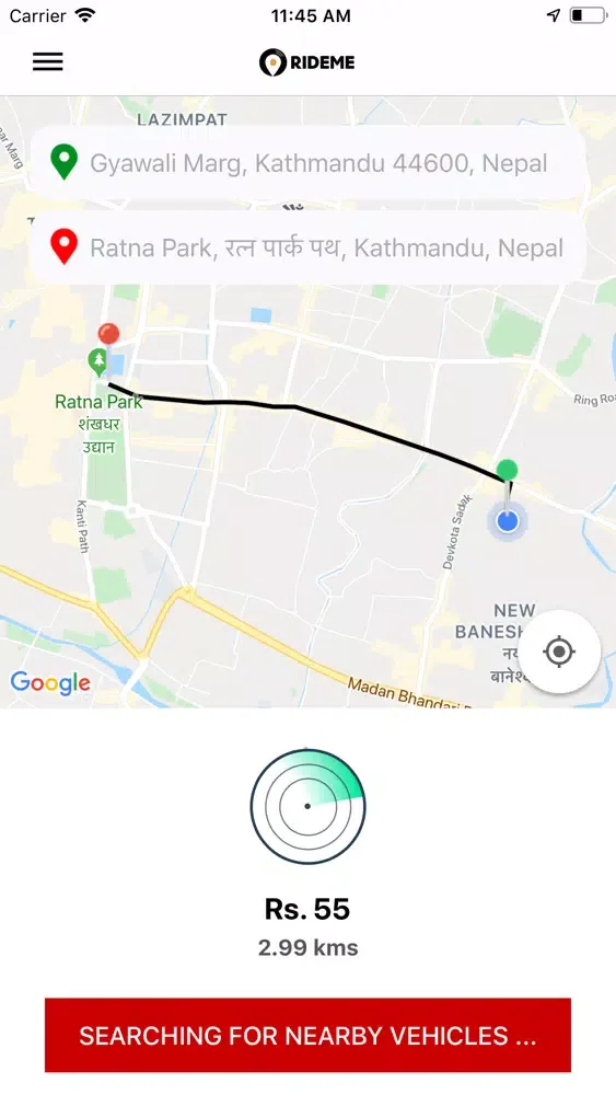 RideMe Customer應用截圖