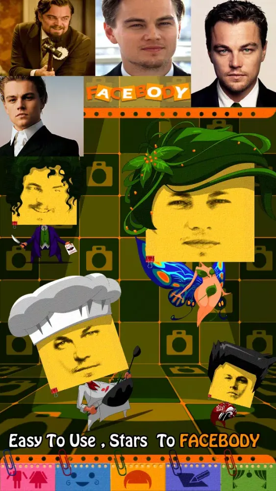 Facebody FREE - Funny Note Creator : DIY - Put Any Face with Comic Body on Any Background Screen for Line,WeChat,Snapchat,Whatsapp应用截图
