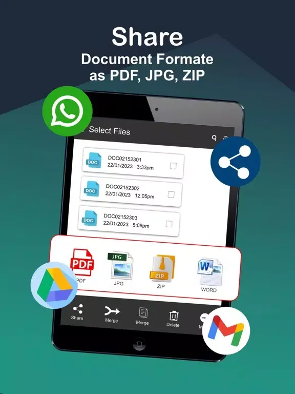 CamScanner - PDF docs Scanner iPad  سکرین شاٹس