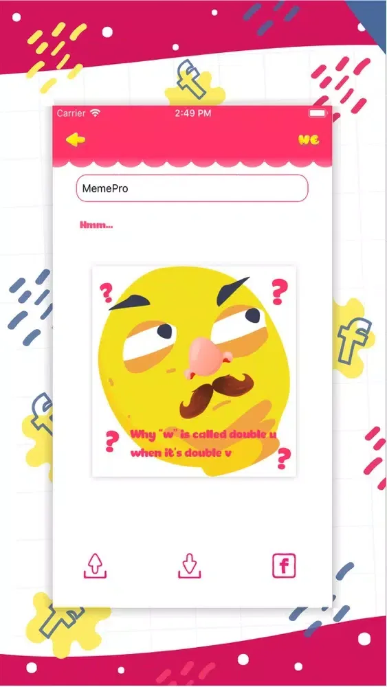 Tangkapan layar MemePro