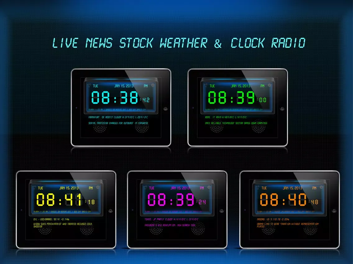 News Alarm Clock Radio - Free iPad  Ekran Görüntüleri