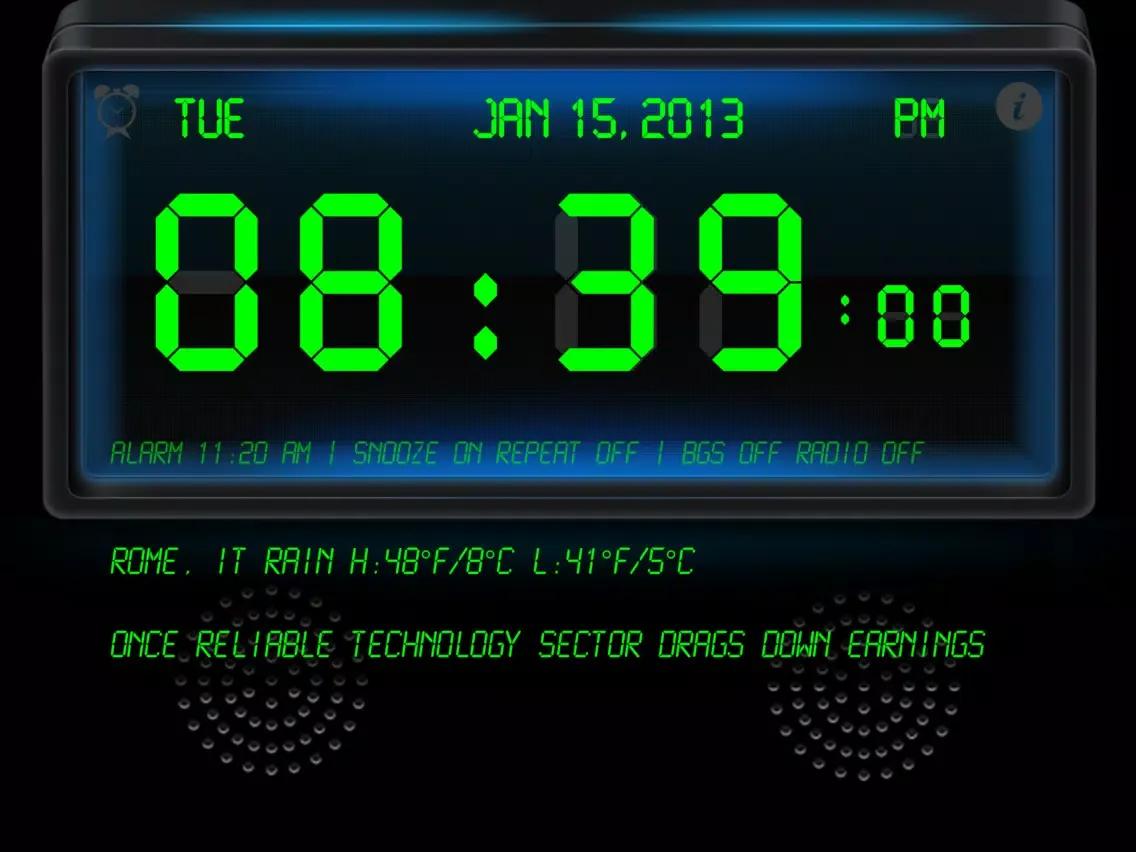 News Alarm Clock Radio - Free iPad  Ekran Görüntüleri