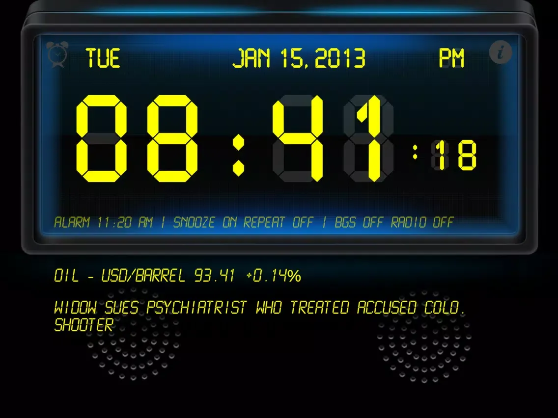 News Alarm Clock Radio - Free iPad  Ekran Görüntüleri