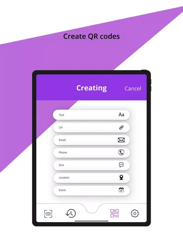 NTA QR Code Reader iPad  스크린샷
