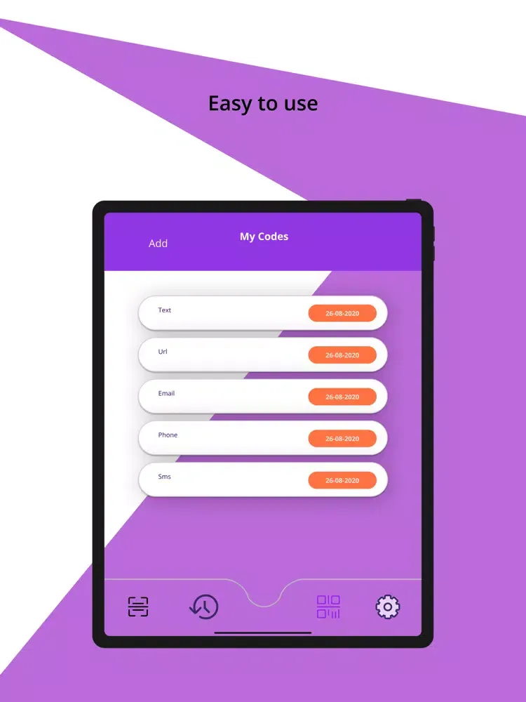 NTA QR Code Reader iPad  스크린샷