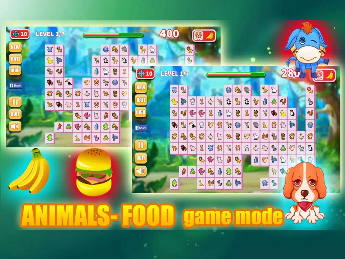 Onet Connect Fresh Animal & Fruit Classic iPad  スクリーンショット