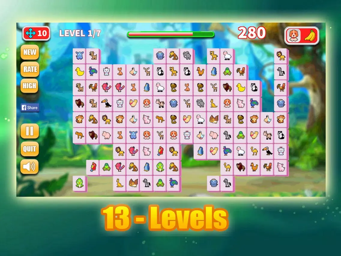 Onet Connect Fresh Animal & Fruit Classic iPad  スクリーンショット