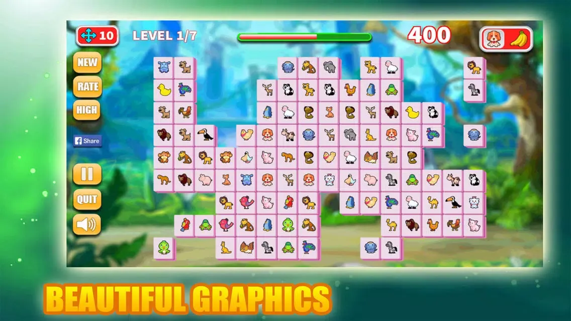Onet Connect Fresh Animal & Fruit Classic スクリーンショット