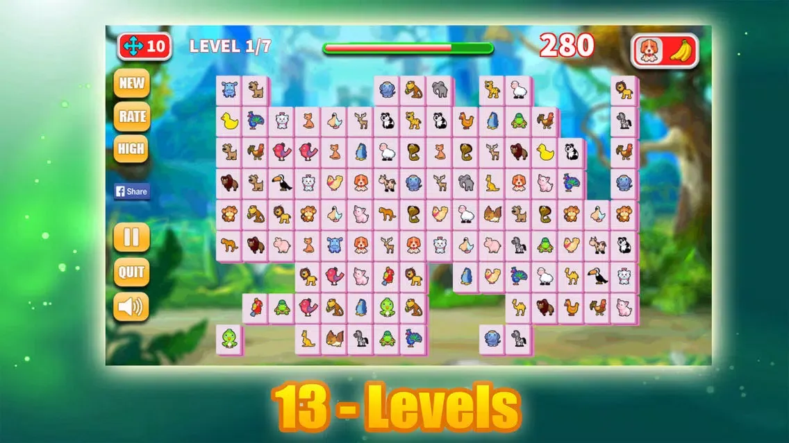 Onet Connect Fresh Animal & Fruit Classic スクリーンショット