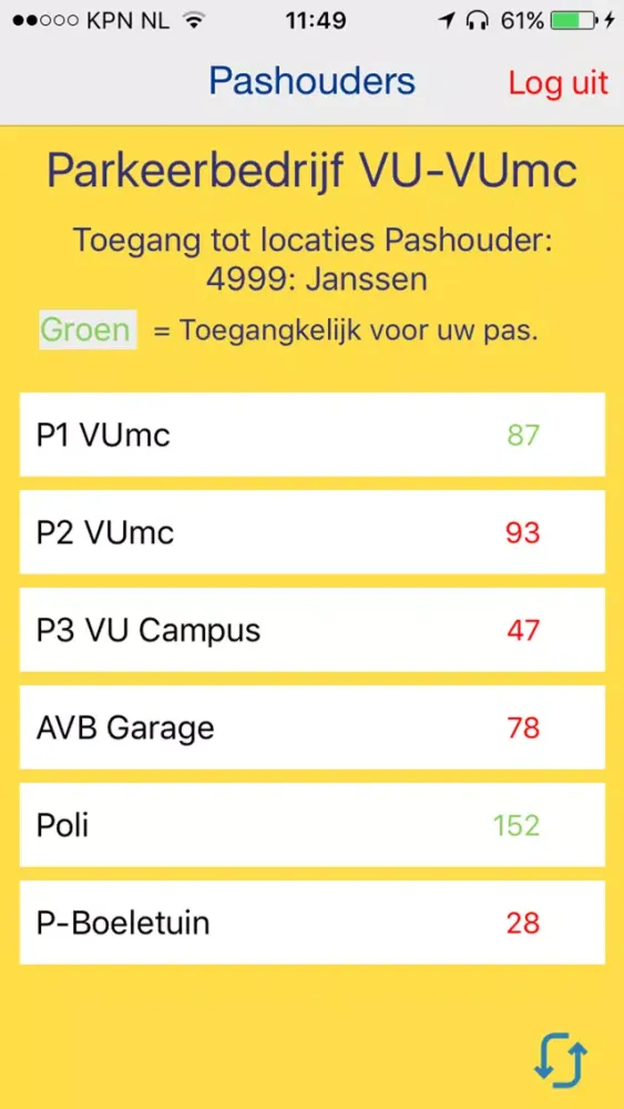 Parkeren VU-Vumc 스크린샷
