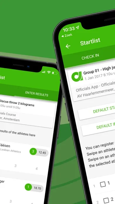Athletics.app Jury-app Ekran Görüntüleri