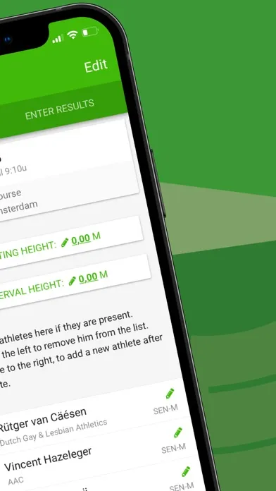 Athletics.app Jury-app Ekran Görüntüleri