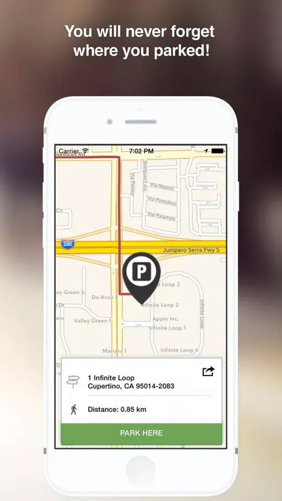 ภาพหน้าจอของ Find my car - Never Forget Where You Parked