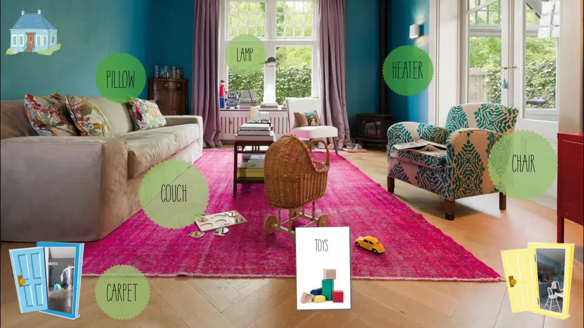 Capturas de tela do First words, my house