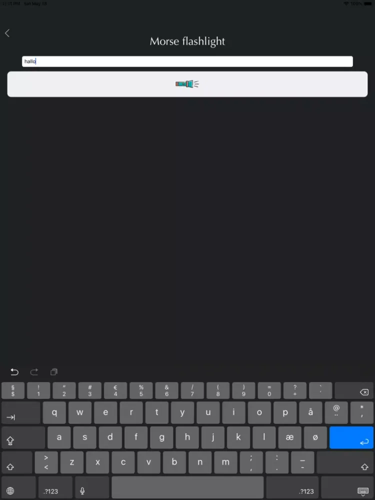 Real-time morse translator iPad  Screenshots