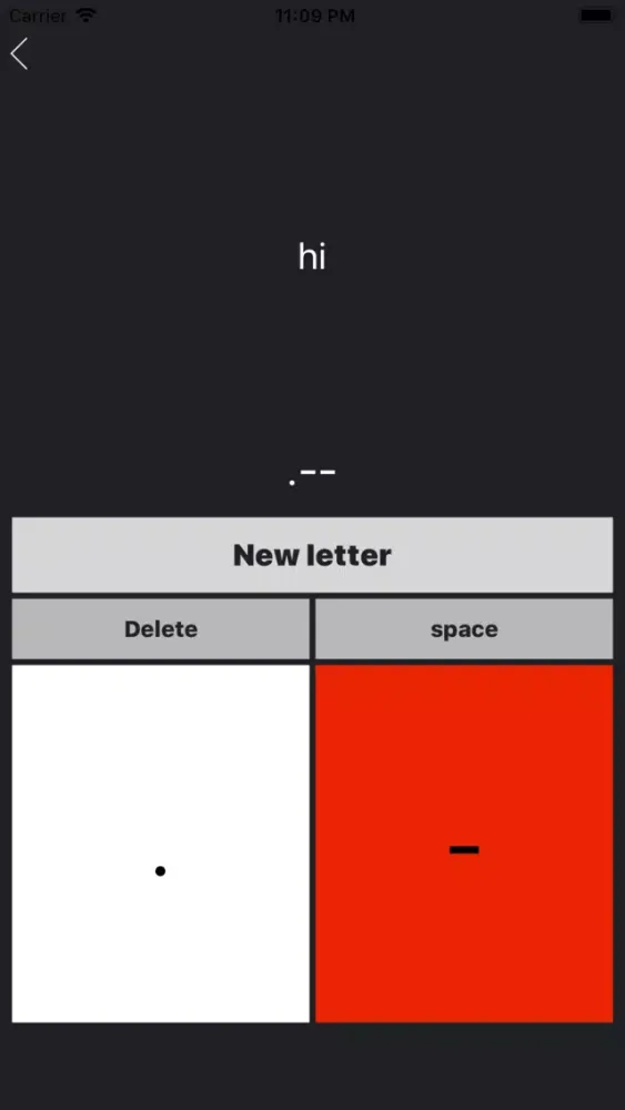 Real-time morse translator Screenshots